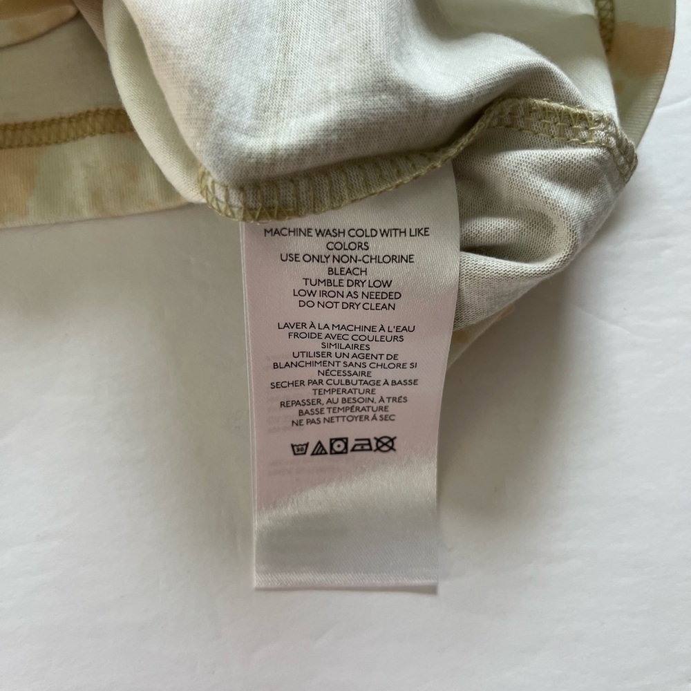 Urban Outfitters Oversized Blurred Stripe Tee Size Medium Beige New - Picture 5 of 8